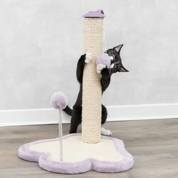Tiragraffi a colonna in peluche e sisal con giochi integrati Junior Trixie   Bauzaar.it