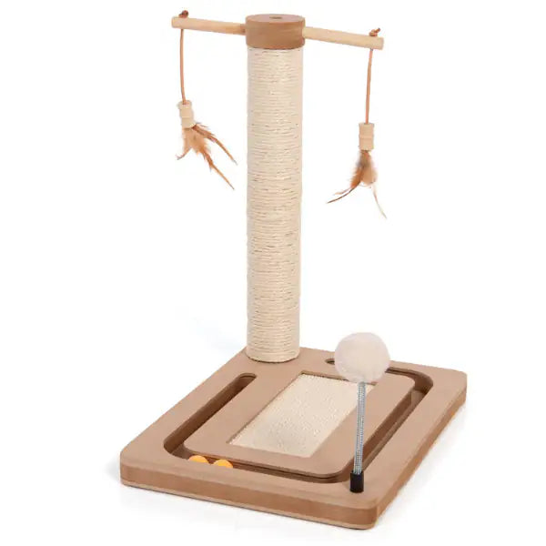 Tiragraffi per gatti multifunzionale con colonna Playtop CanadianCat   bauzaarit.myshopify.com