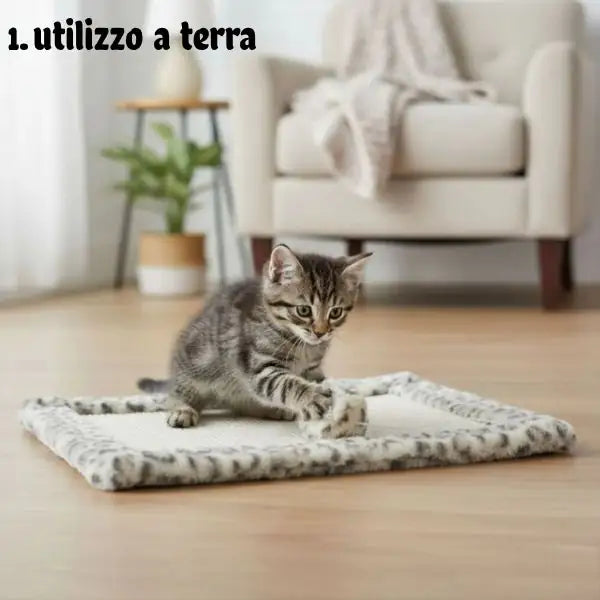Tiragraffi piatto rettangolare da parete o pavimento Tappetino Leo Trixie   Bauzaar.it