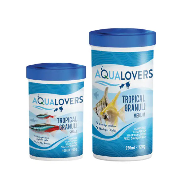 Tropical Granuli Aqualovers mangime completo per pesci d'acquario piccoli e medi   bauzaarit.myshopify.com