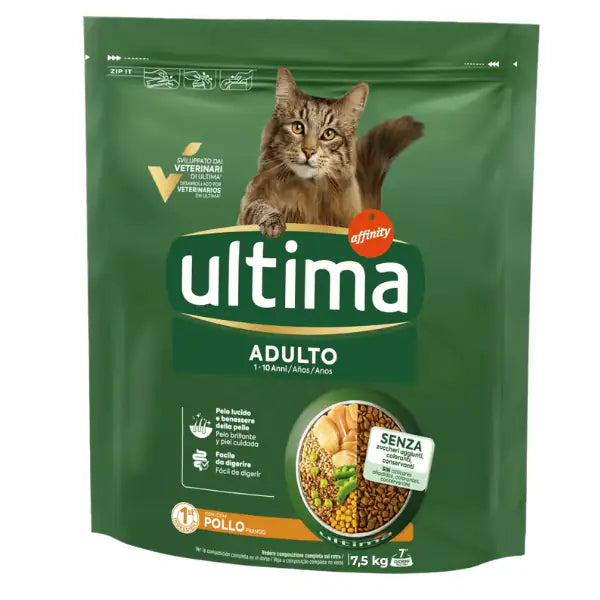 Ultima Cat Adult con pollo  7,5 kg bauzaarit.myshopify.com