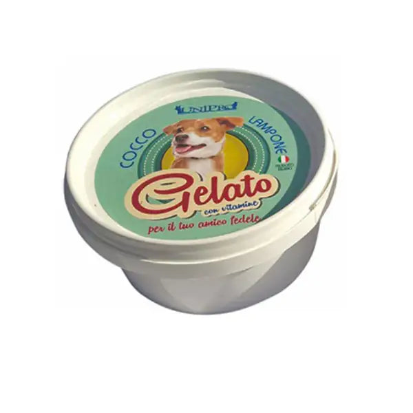 Unipro Gelato con Vitamine 60 gr  Cocco e Lampone bauzaarit.myshopify.com