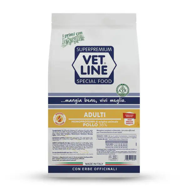 Vet Line Secco Monoproteico Cane Adult Pollo  3 kg bauzaarit.myshopify.com