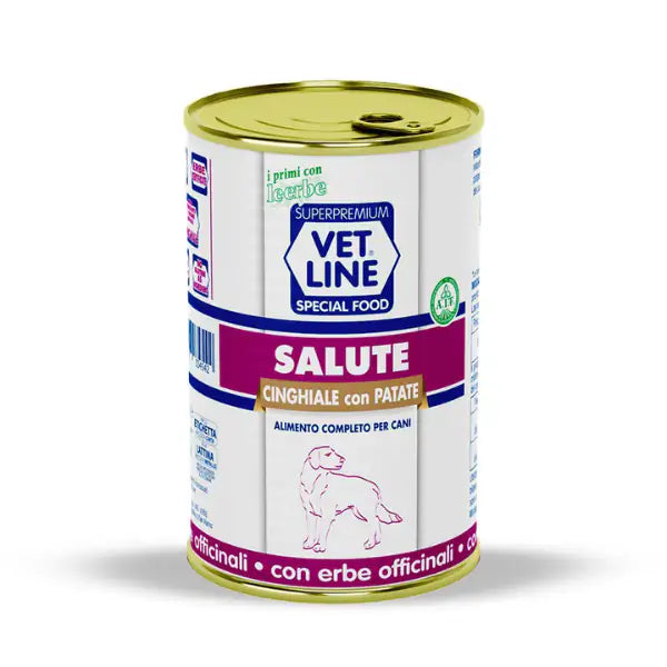Vet line Umido Cane Salute 400 gr  Cinghiale con patate bauzaarit.myshopify.com