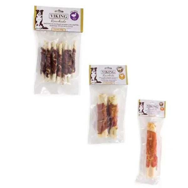 Viking Rawhide snack per cani bastoncini in pelle bovina   bauzaarit.myshopify.com