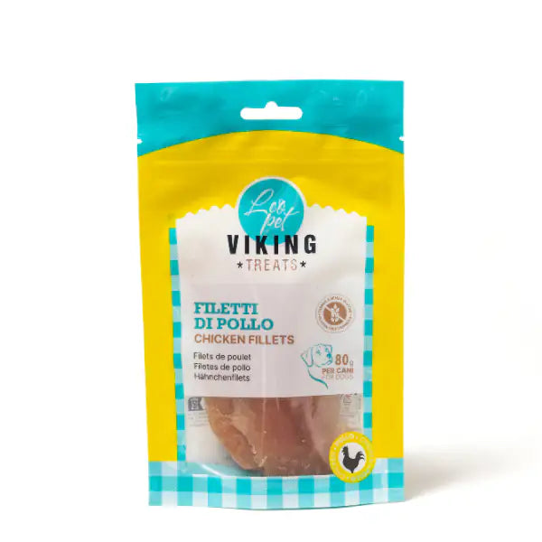Viking Treats Snack Naturale Dog Filetti 80 gr  Pollo bauzaarit.myshopify.com