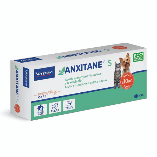 Virbac Anxitane compresse appetibili per la riduzione dello stress  30 compresse per taglia S <10 kg bauzaarit.myshopify.com