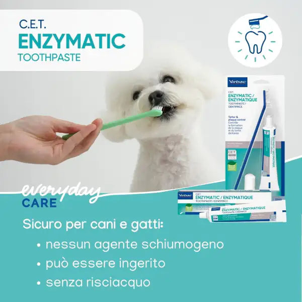 Virbac C.E.T. Kit salute orale dentifricio enzimico   bauzaarit.myshopify.com