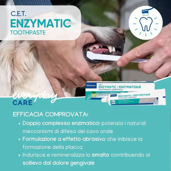 Virbac C.E.T. Kit salute orale dentifricio enzimico   bauzaarit.myshopify.com