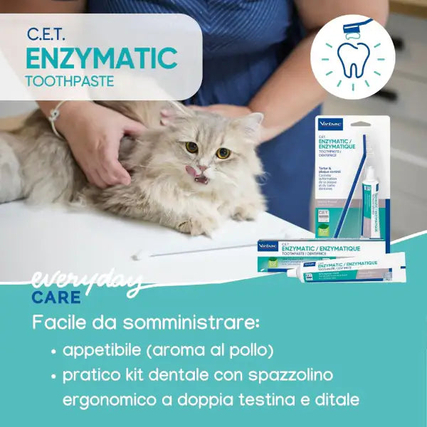 Virbac C.E.T. Kit salute orale dentifricio enzimico   bauzaarit.myshopify.com