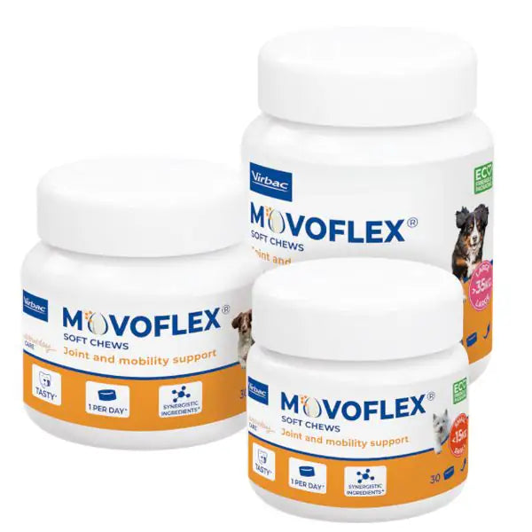 Virbac Movoflex Soft Chews integratore per cani   bauzaarit.myshopify.com