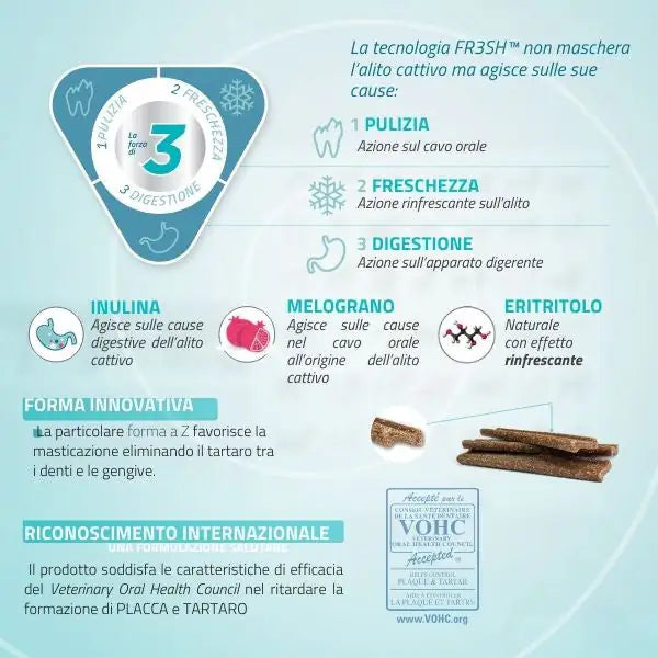 Virbac VeggieDent Fresh snack dentali   bauzaarit.myshopify.com