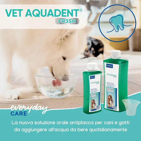 Virbac Vet Aquadent Fresh colluttorio per cani e gatti   bauzaarit.myshopify.com