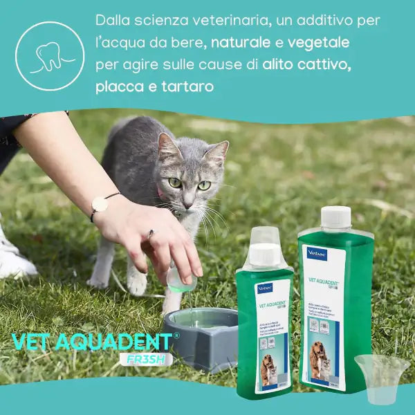Virbac Vet Aquadent Fresh colluttorio per cani e gatti   bauzaarit.myshopify.com