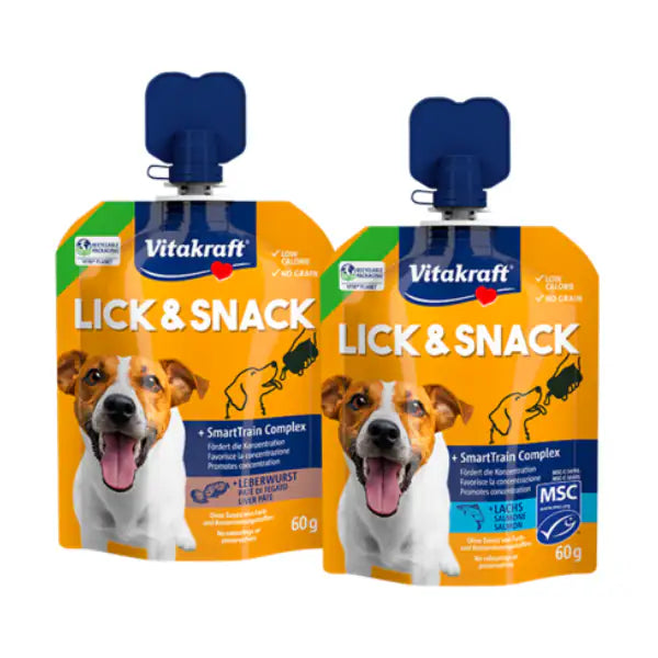 Vitakraft Lick & Snack Grain Free in crema formato Squeezy pouch richiudibile da 60 gr   Bauzaar.it