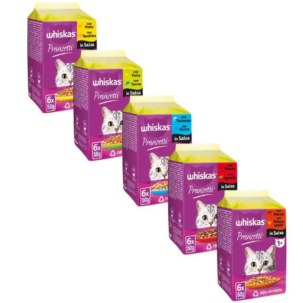 Whiskas Pranzetti Multipack 6 pezzi da 50 gr   bauzaarit.myshopify.com