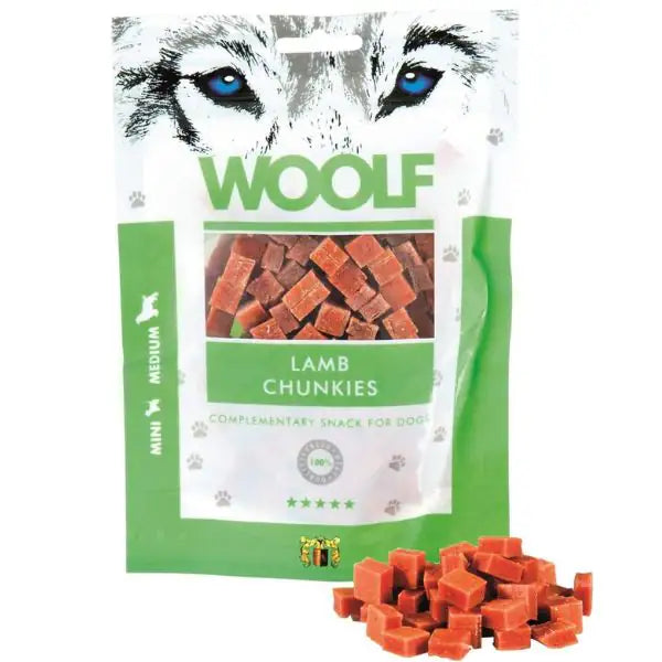Woolf morbidi bocconcini Snack Monoproteico per cani  Agnello bauzaarit.myshopify.com