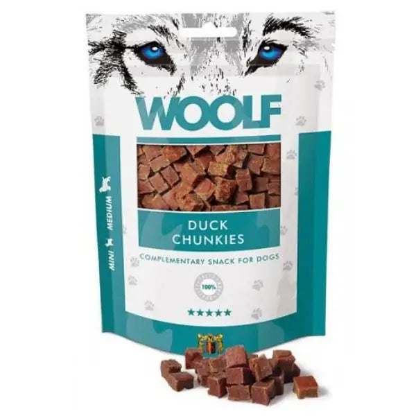 Woolf morbidi bocconcini Snack Monoproteico per cani  Anatra bauzaarit.myshopify.com