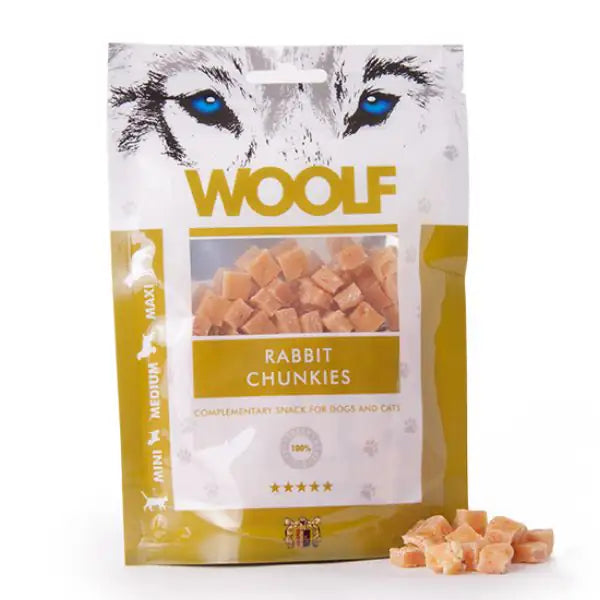 Woolf morbidi bocconcini Snack Monoproteico per cani  Coniglio bauzaarit.myshopify.com