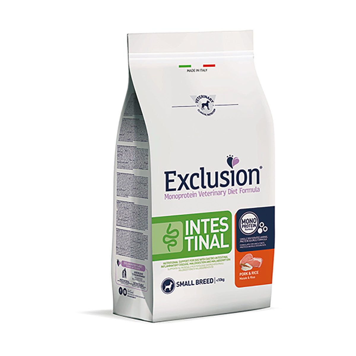 Exclusion Diet Intestinal Small Breed Maiale e Riso - 800 gr