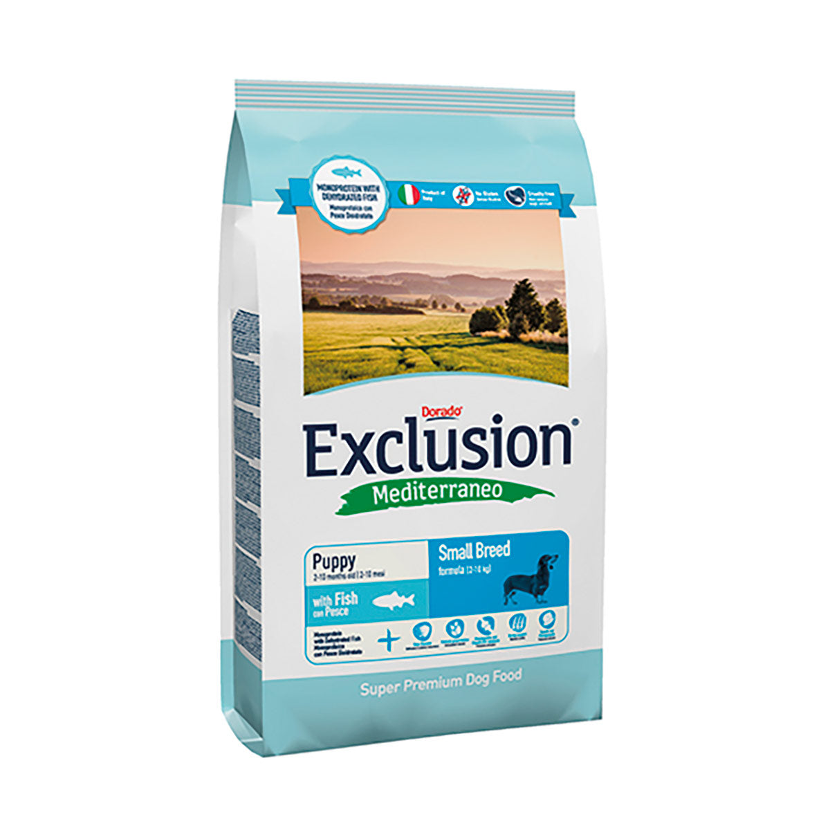 Exclusion Mediterraneo Puppy Small Breed Tonno - 800 gr