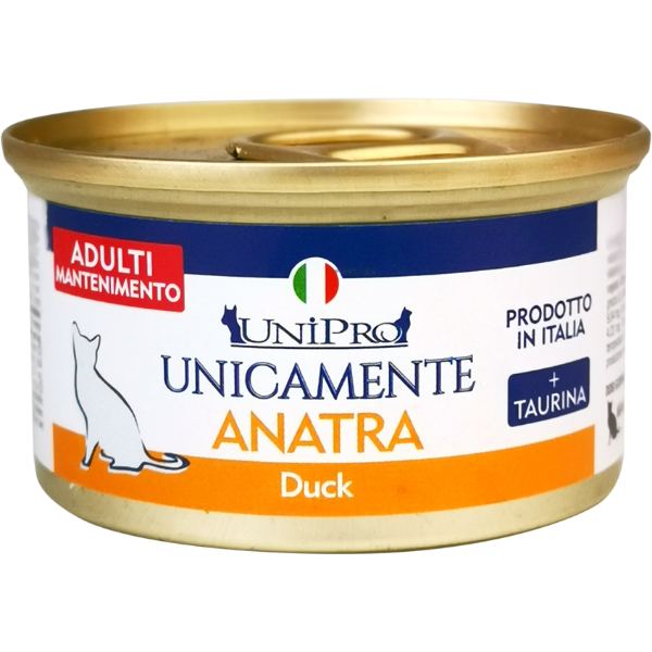 Unipro Unicamente Cat Adult 85 gr - Monoproteico Anatra