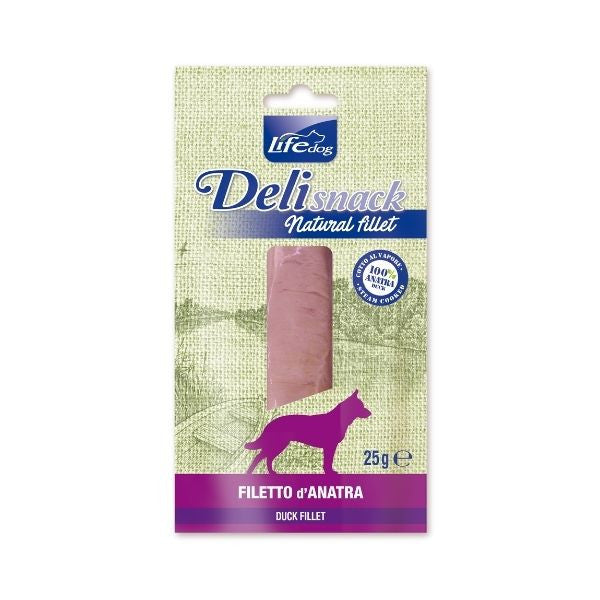 Life Dog Filetti Bolliti Snack Cane 25 gr - Anatra