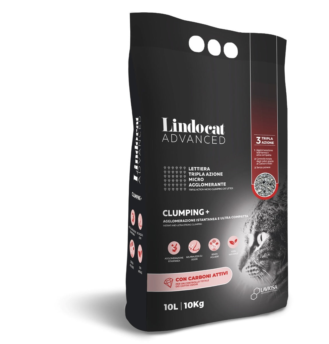 Lindocat Advanced Clumping Plus 10 L - Carboni attivi