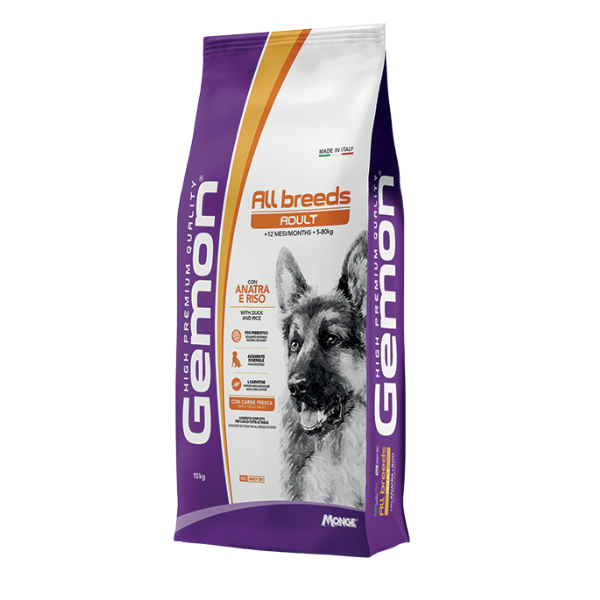 Gemon All Breeds Adult con Anatra e Riso