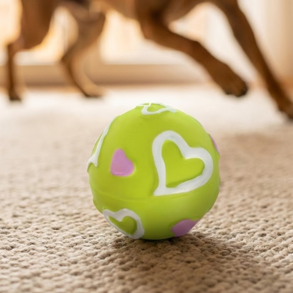 petup joy pallina con cuori in lattice immagine2