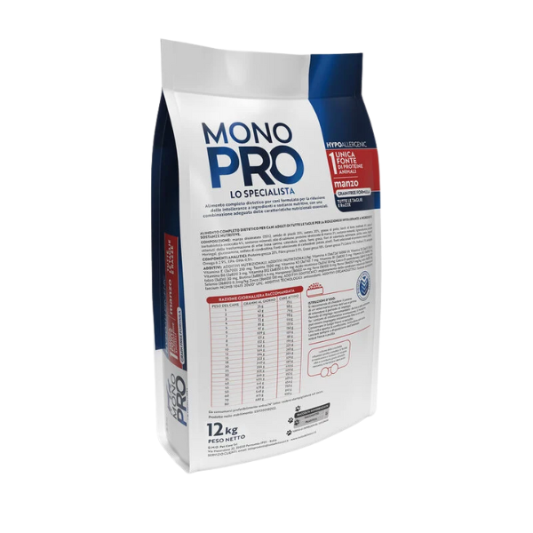 monopro lo specialista hypoallergenic adult all breeds grain free manzo immagine3