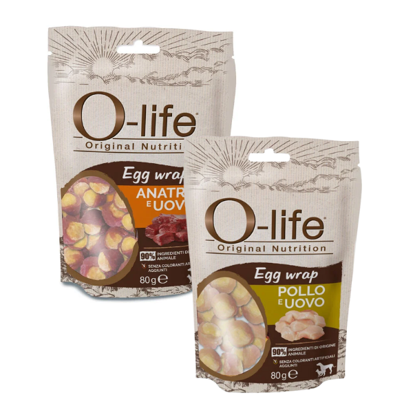 o-life adult egg wrap snack morbidi per cani 80 gr immagine2