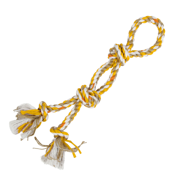 Ferribiella manigliotto in cotone gioco per cani