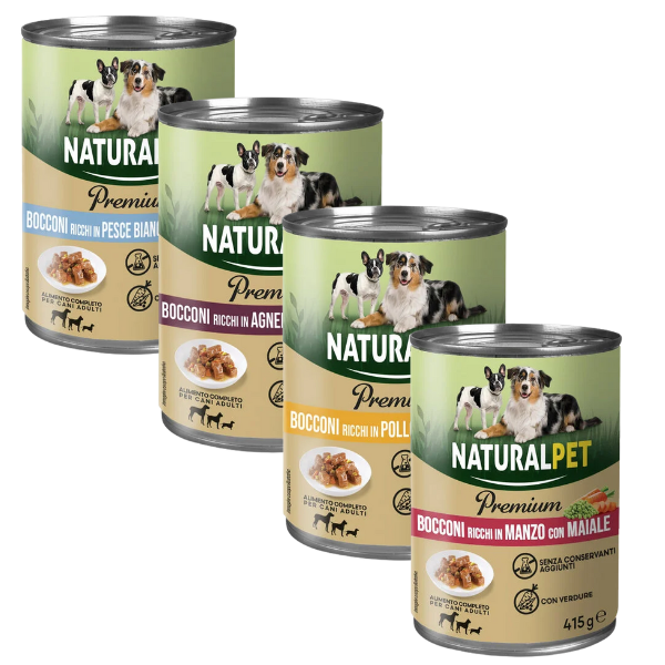 naturalpet premium dog adult all breeds bocconcini 415 gr immagine2