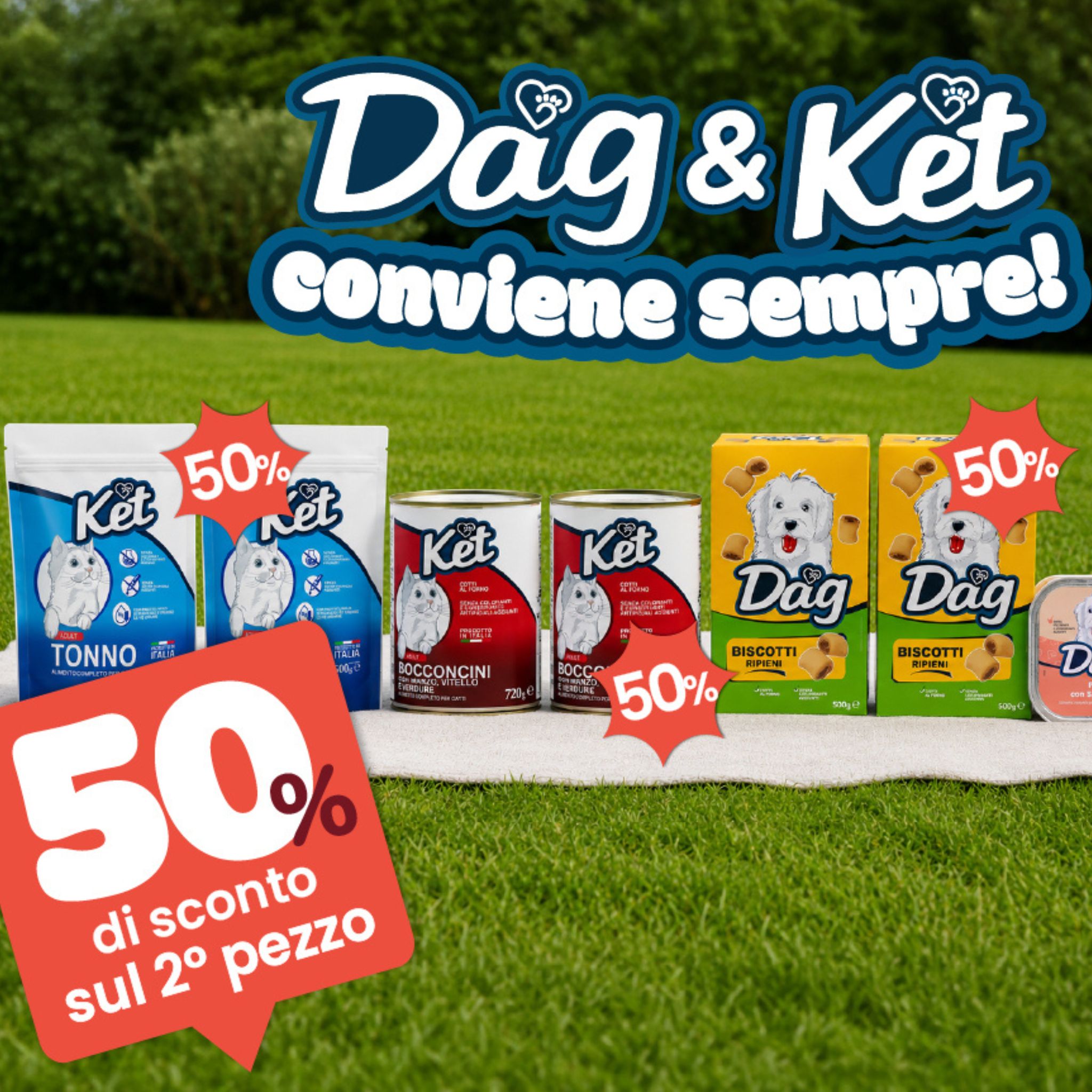 -50% sul 2° pezzo!