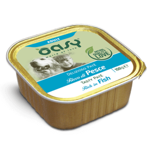Oasy Wet Dog Delizioso Patè 150 gr - Pesce