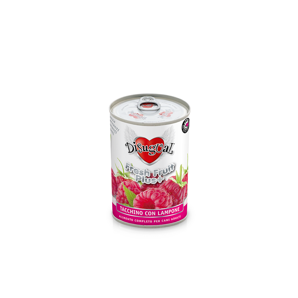 Disugual monoproteico Fresh Fruit Plus 400 gr - Tacchino e Lampone 400 gr