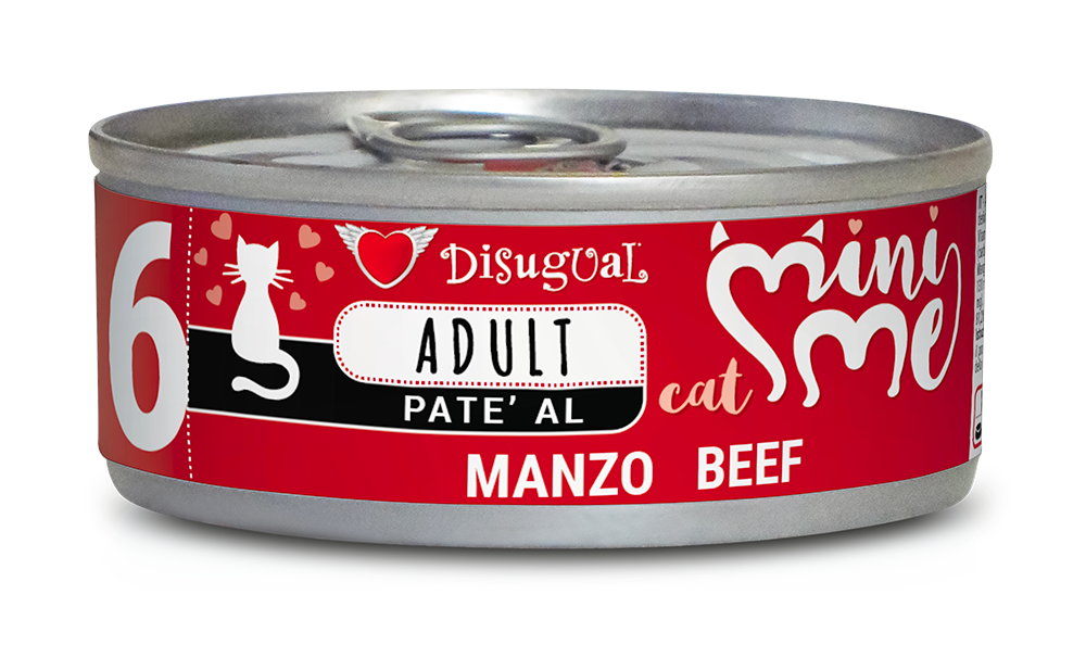 Disugual Mini Me Cat Adult Patè 85 gr - Manzo