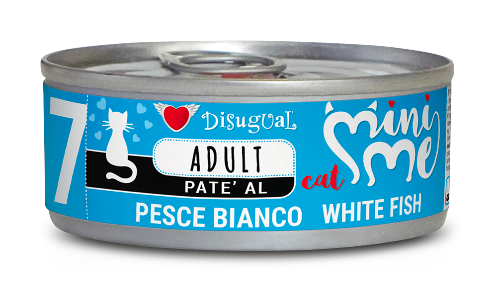 Disugual Mini Me Cat Adult Patè 85 gr - Pesce Bianco