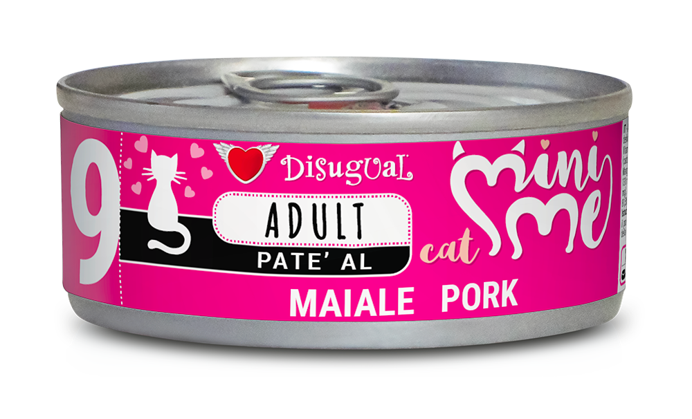 Disugual Mini Me Cat Adult Patè 85 gr - Maiale