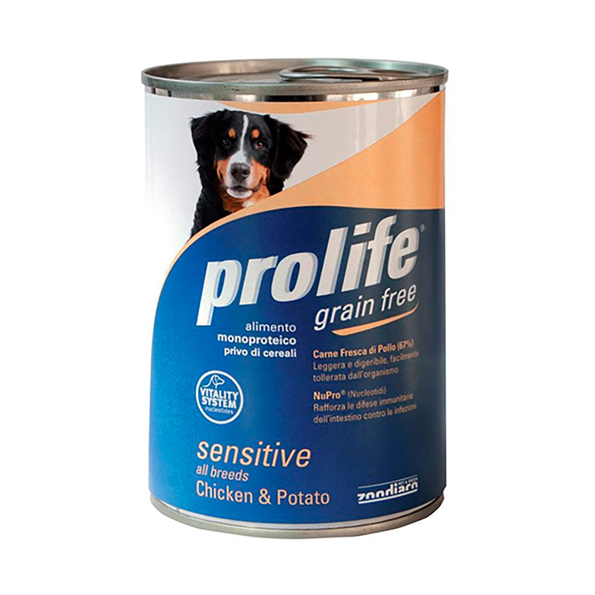 Prolife Grain Free Sensitive Dog Adult Medium/Large 400 gr - Pollo e Patate