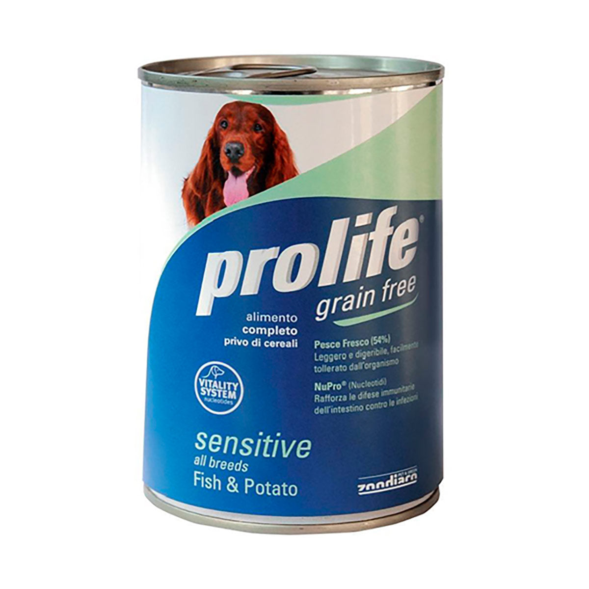 Prolife Grain Free Sensitive Dog Adult Medium/Large 400 gr - Pesce e Patate