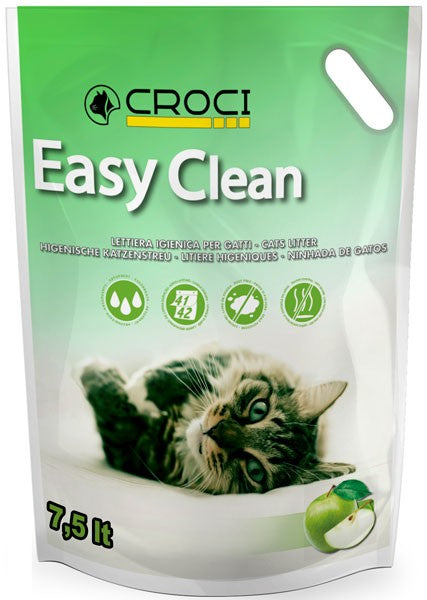 Lettiera Easy Clean Croci - 8 L Mela verde