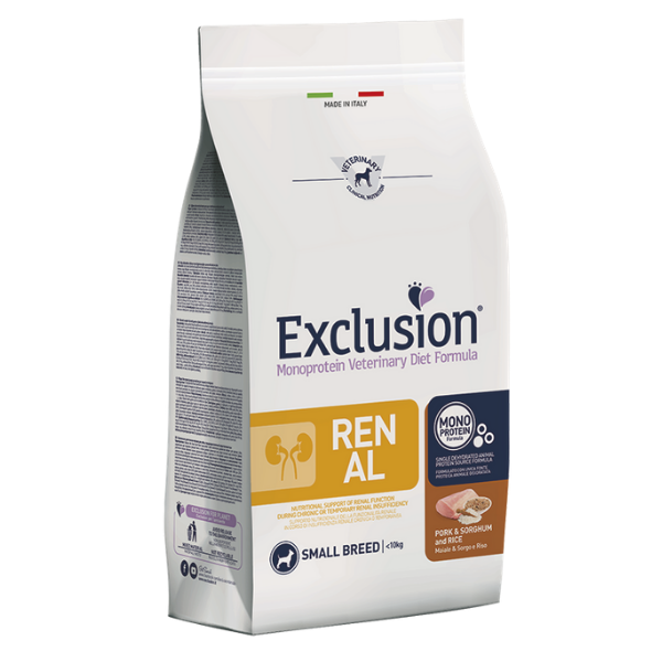 Exclusion Diet Renal Small Breed Maiale Sorgo e Riso