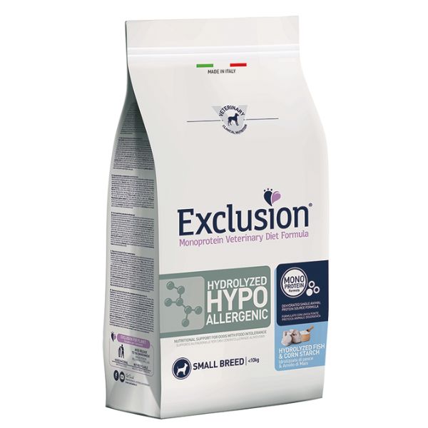 Exclusion Diet Hydrolyzed Hypoallergenic Adult Small Pesce 