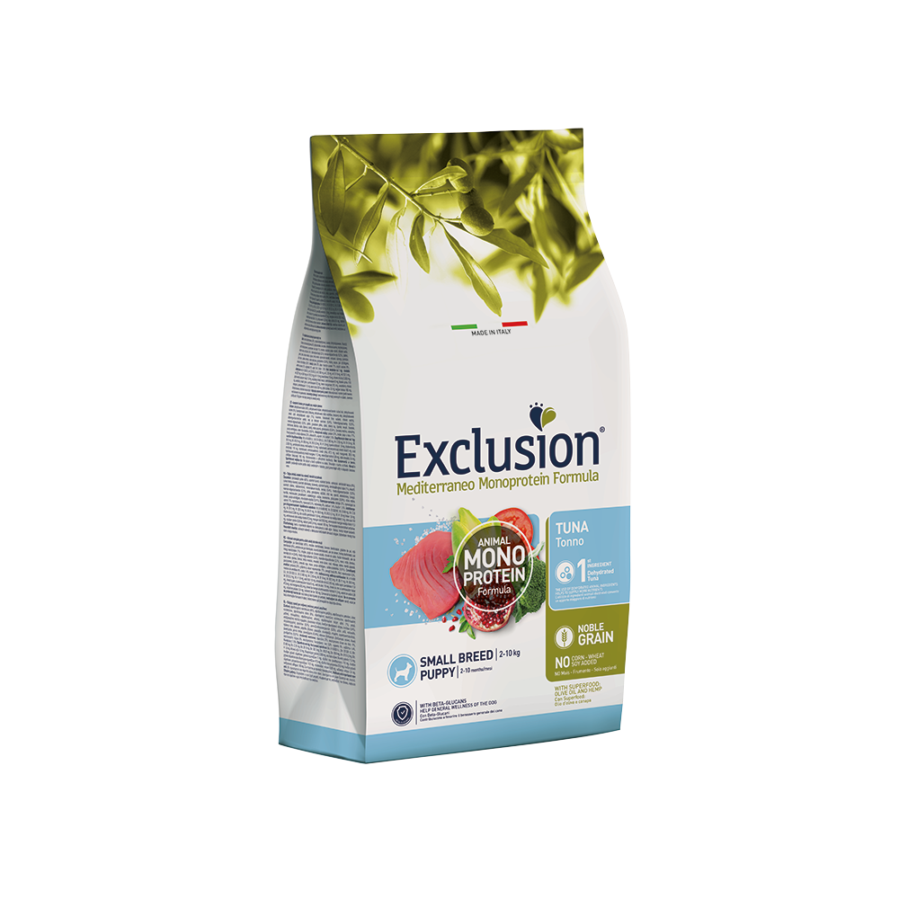 Exclusion Mediterraneo Puppy Small Breed Tonno - 2 kg