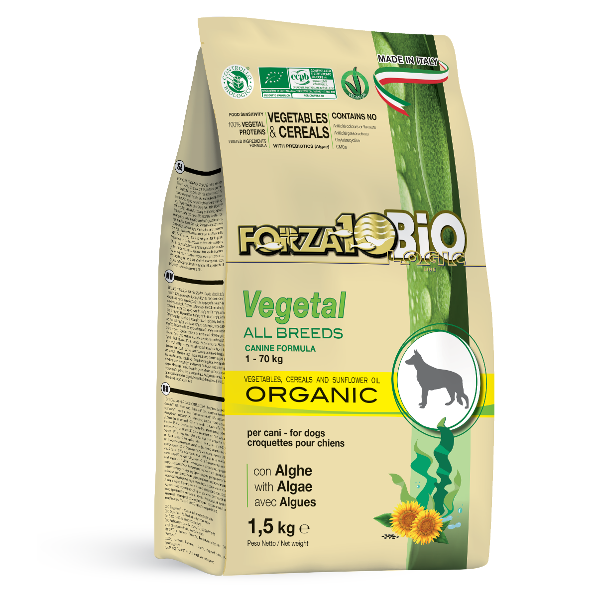 Forza10 MonoDiet All Breed Adult Hypoallergenic Vegetale Bio - 1,5 kg