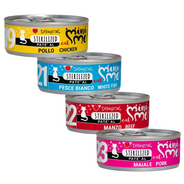 disugual mini me cat sterilized patè 85 gr immagine2