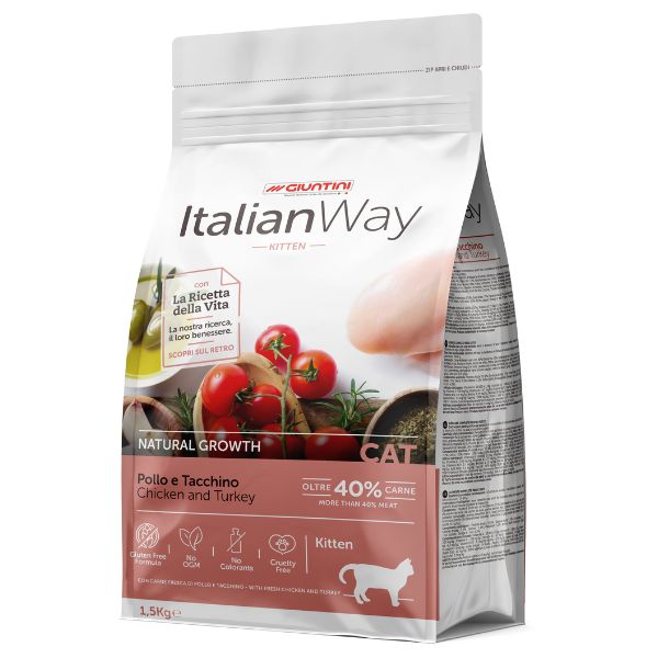 ItalianWay Kitten Pollo e Tacchino - 1,5 kg