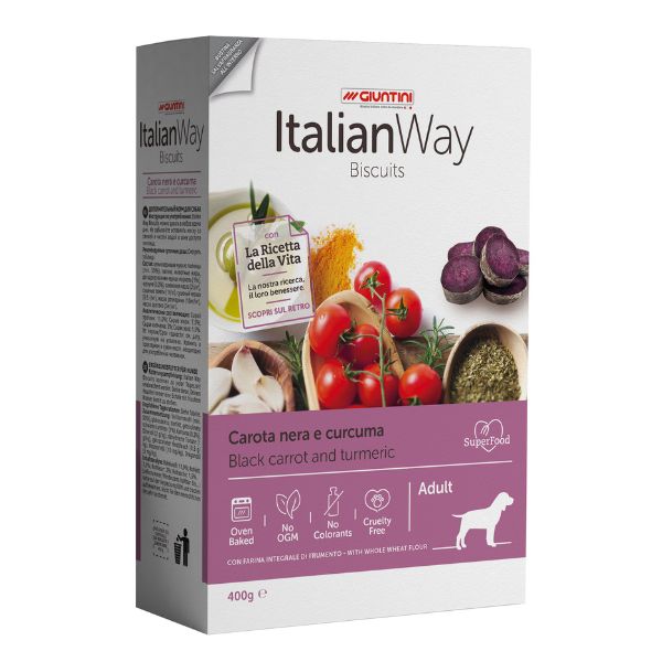 ItalianWay Biscuit Adult 400g - Carota e Curcuma